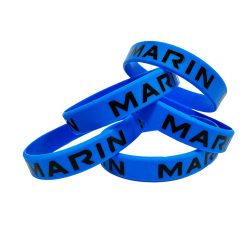 Bracelets silicone gravés en creux