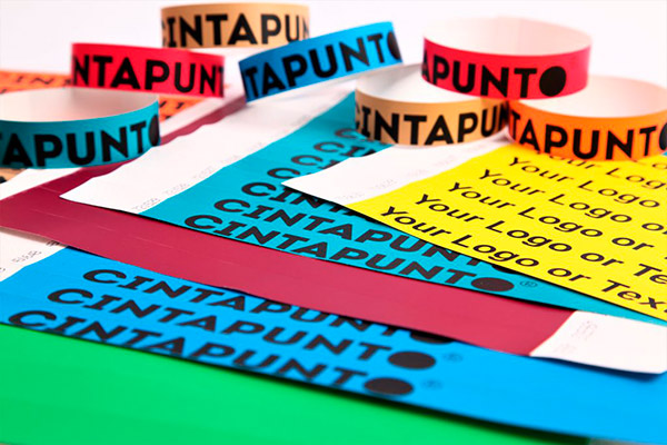 Bracelets en papier Cinta® Premium impression en couleur