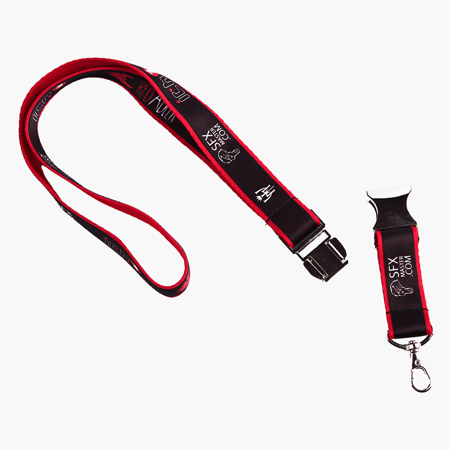 Lanyards personnalisés cousus avec impression