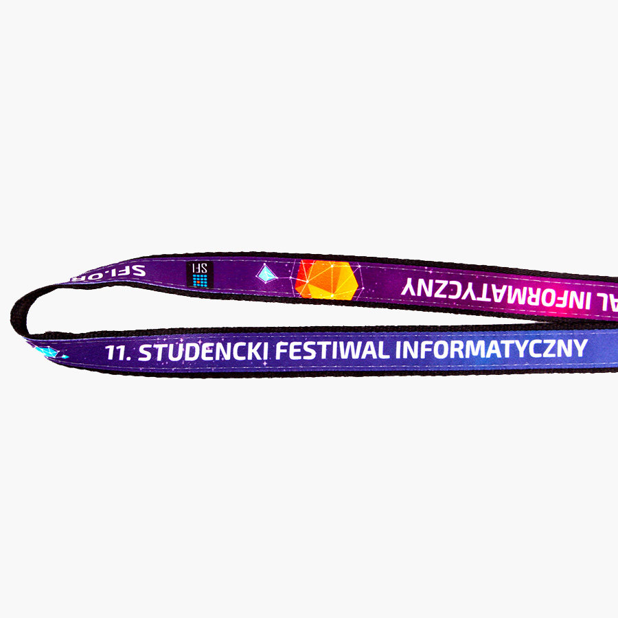 Lanyards personnalisés cousus avec impression