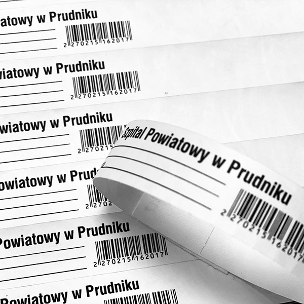 Bracelets Tyvek pour les hôpitaux