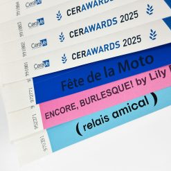 Alternative view of Bracelets en papier Cinta® Premium impression noire