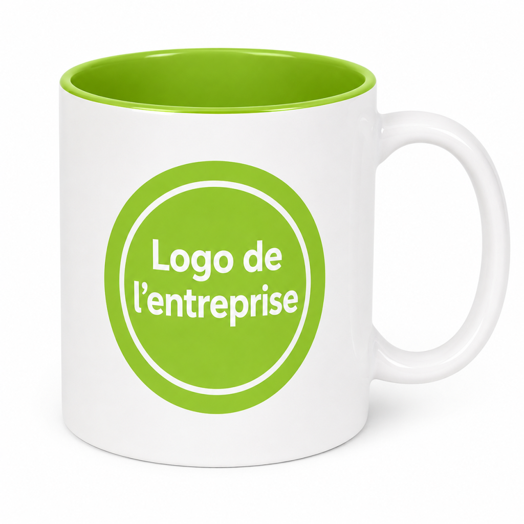Tasses personnalisées avec impression | Blanches avec un intérieur coloré – Image 4