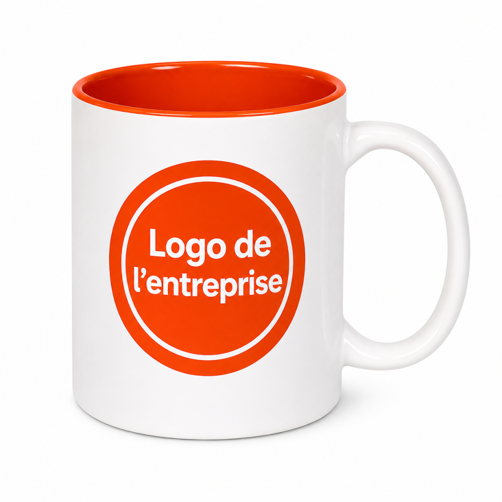 Tasses personnalisées avec impression | Blanches avec un intérieur coloré – Image 5