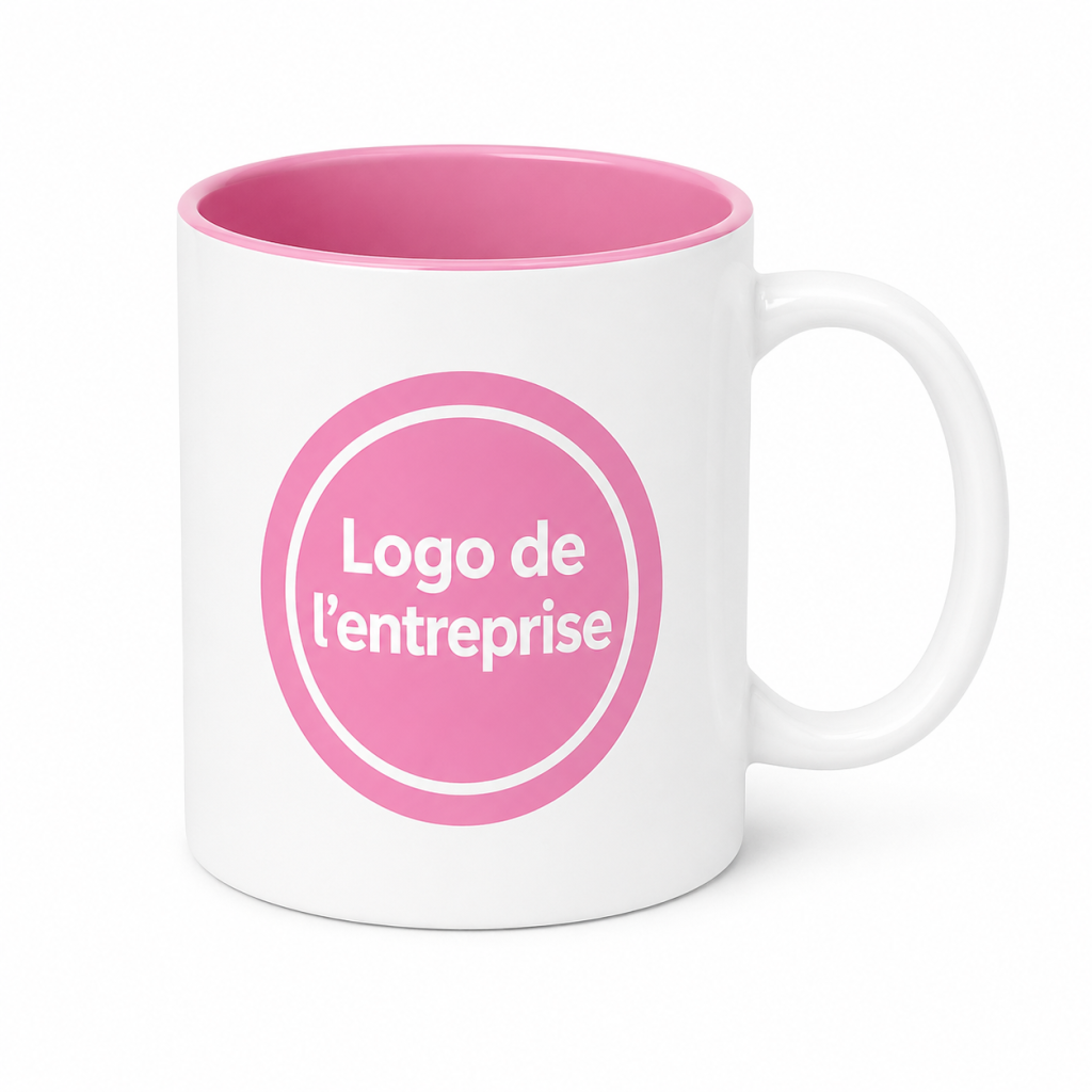 Tasses personnalisées avec impression | Blanches avec un intérieur coloré – Image 7