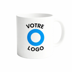 Alternative view of Tasses personnalisées blanches avec impression