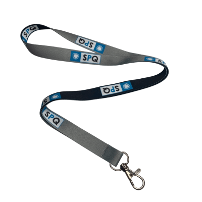 Lanyard personnalisé en couleur intégrale avec impression recto-verso